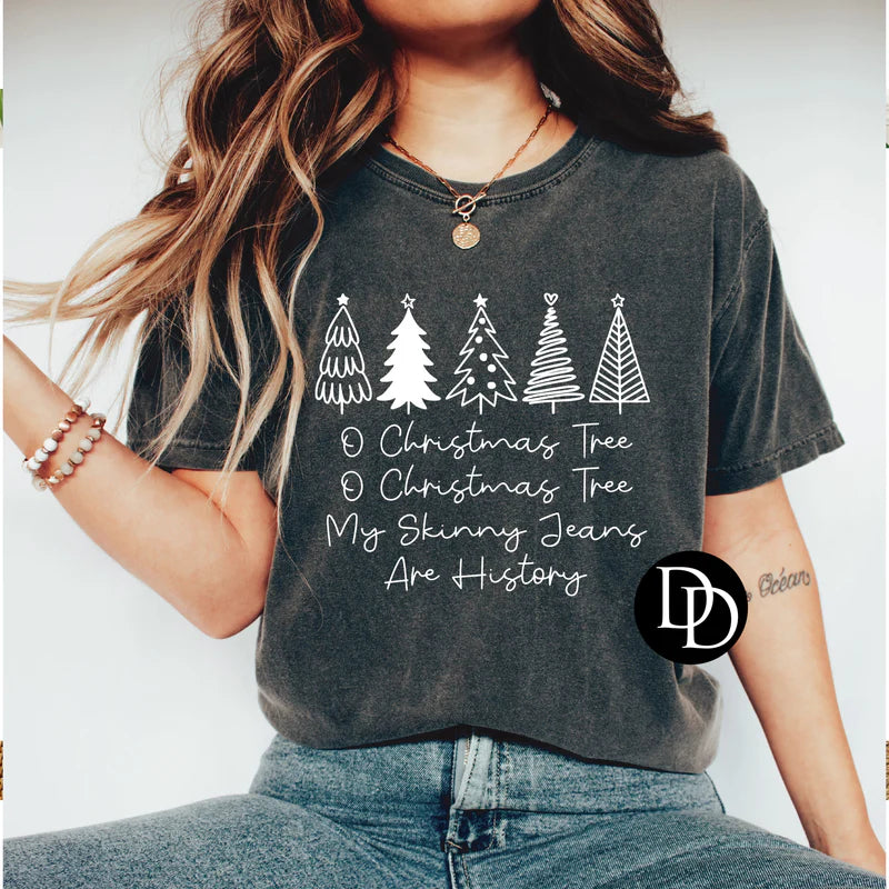 Front View. O Christmas Tree O Christmas Tree My Skinny Jeans Are History Graphic-29eleven | Women’s Fashion Boutique in Menan, Idaho