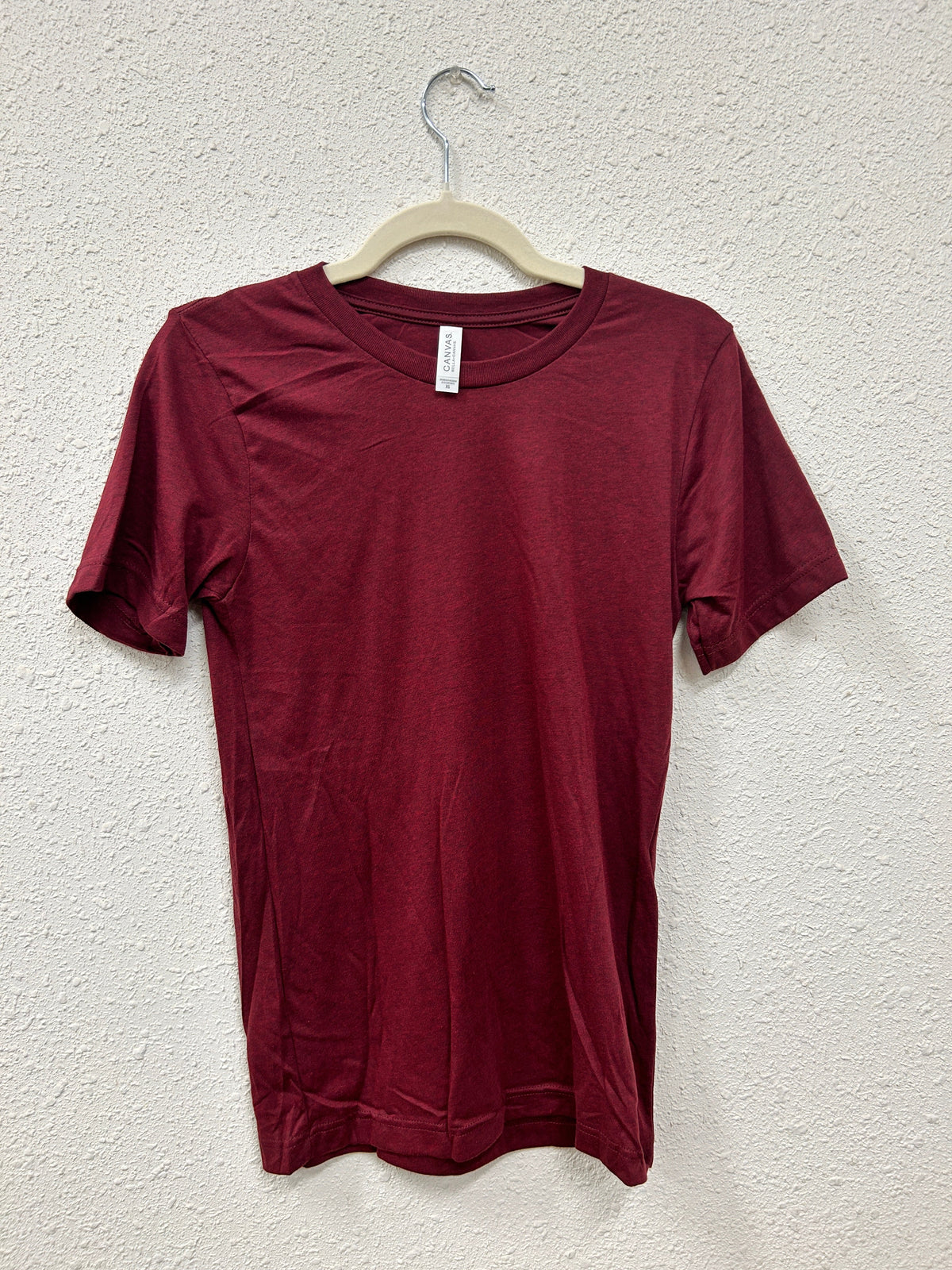 Front View. Maroon Bella Canvas Tee-29eleven | Women’s Fashion Boutique in Menan, Idaho