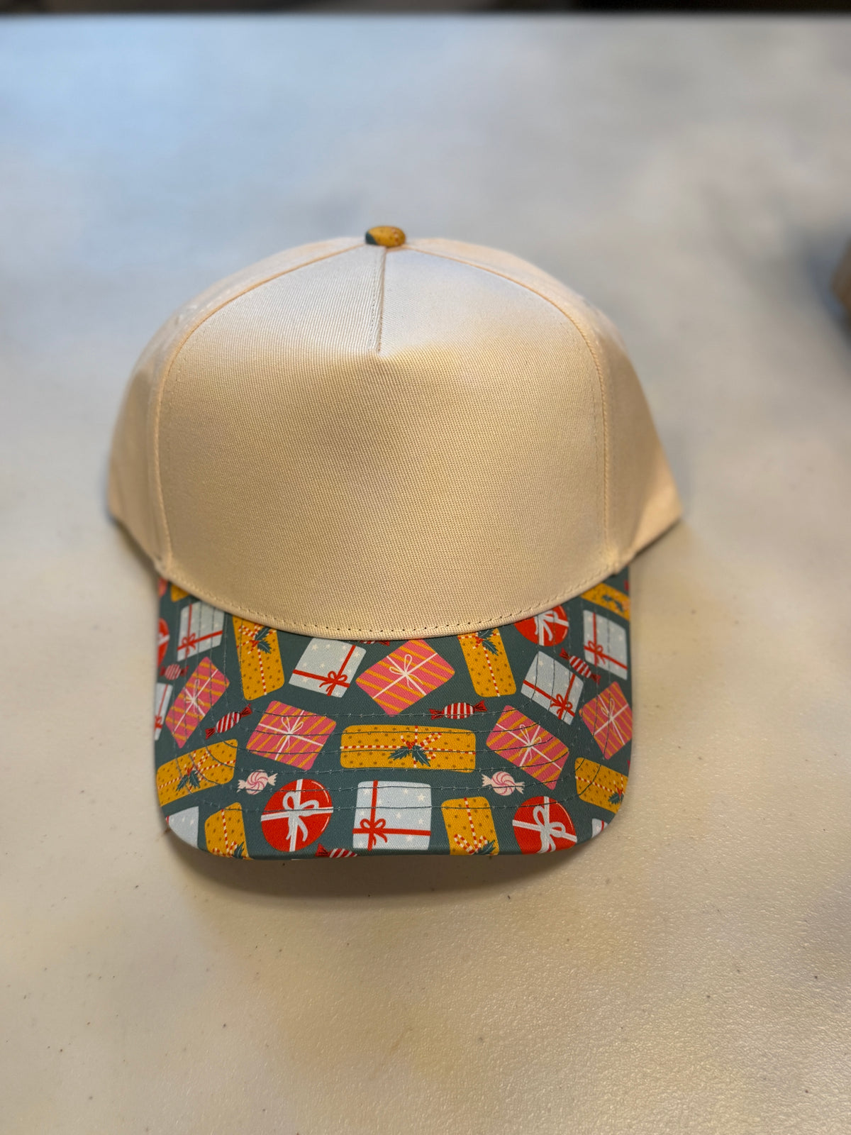 Front View.  Cream Presents Bill Plain Baseball Cap. 29eleven | Women’s Fashion Boutique in Menan, Idaho