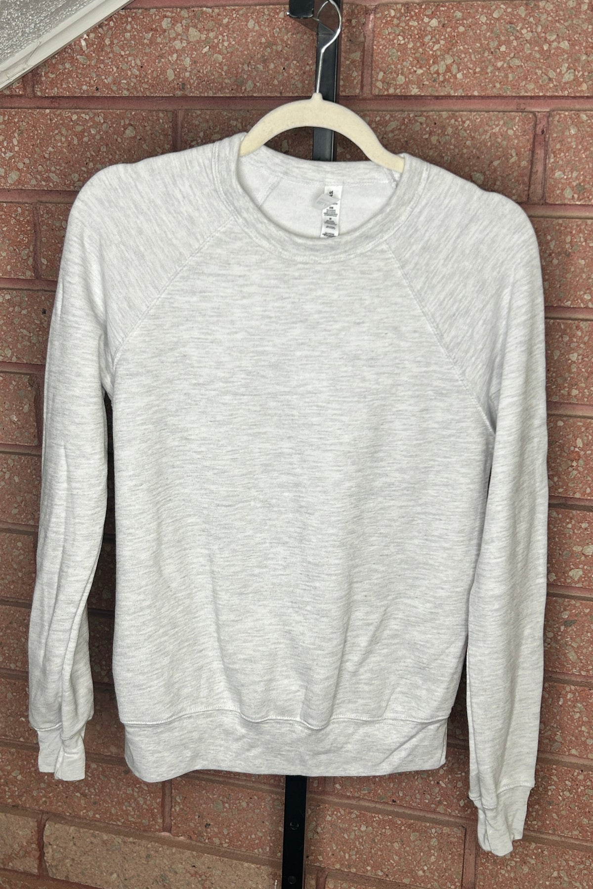 Front View. Ash Gray Bella Canvas Crewneck-29eleven | Women’s Fashion Boutique in Menan, Idaho