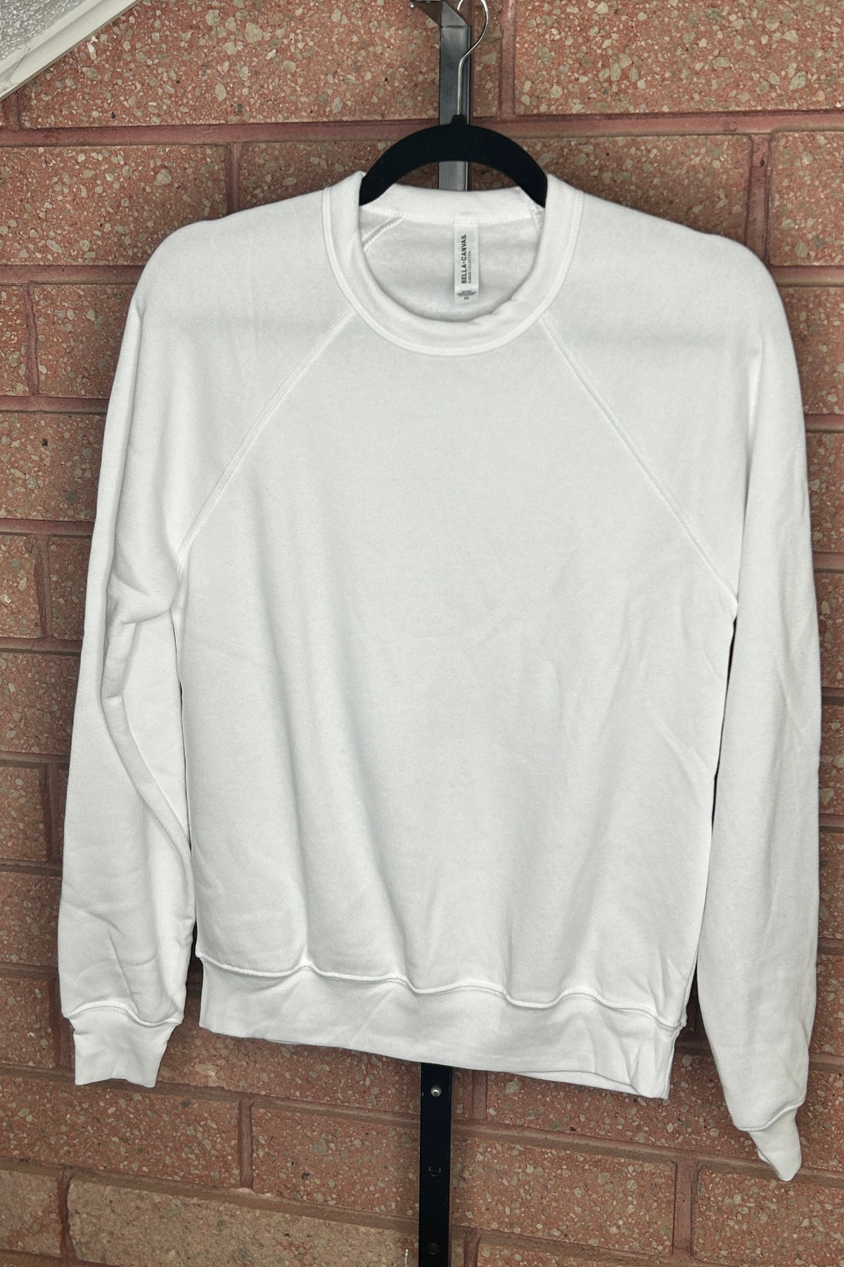 Front View. White Bella Canvas Crewneck-29eleven | Women’s Fashion Boutique in Menan, Idaho