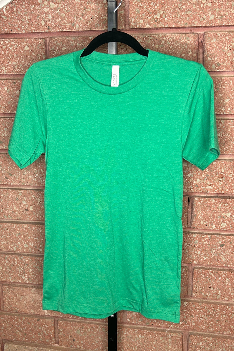 Front View. Kelly Green Bella Canvas Tee-29eleven | Women’s Fashion Boutique in Menan, Idaho