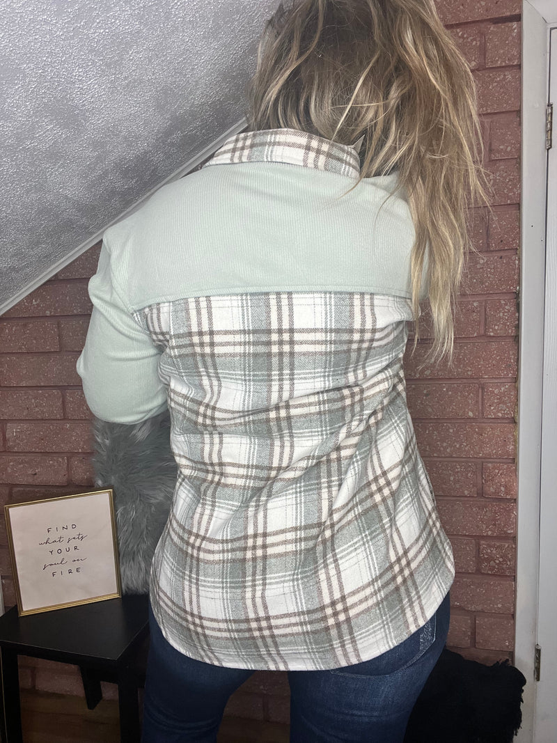 Flannel Corduroy Shacket-Allie Rose-29eleven | Women’s Fashion Boutique in Menan, Idaho