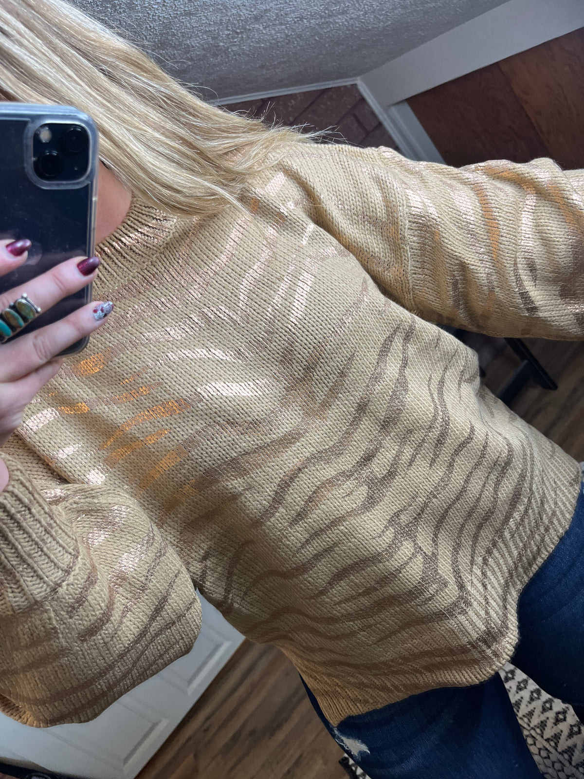 Zebra Print Sweater-AND THE WHY-29eleven | Women’s Fashion Boutique in Menan, Idaho